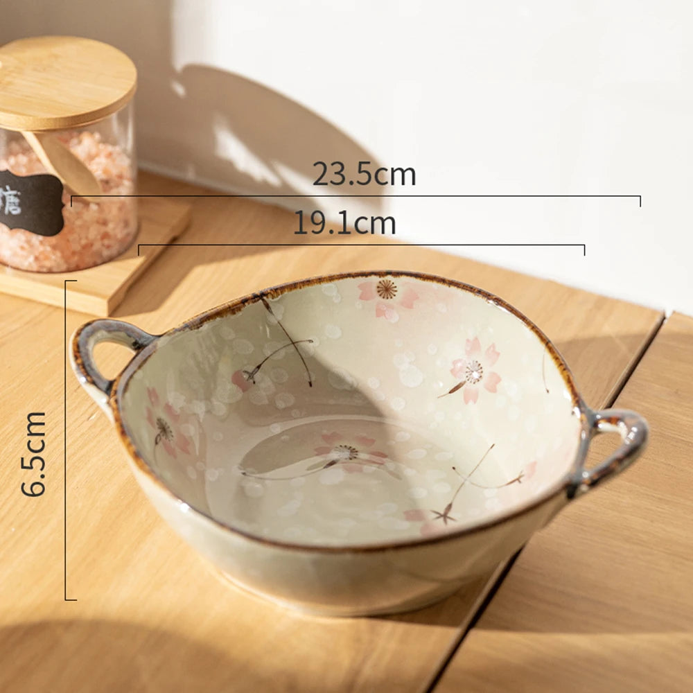 Elegante japanische Suppenschale aus Keramik