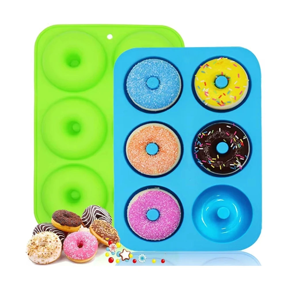 6 Donut-Silikon-Mulden