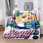 Weiches Flanell-Wurfdecke mit charmanten Anime-Cartoon-Motiven
