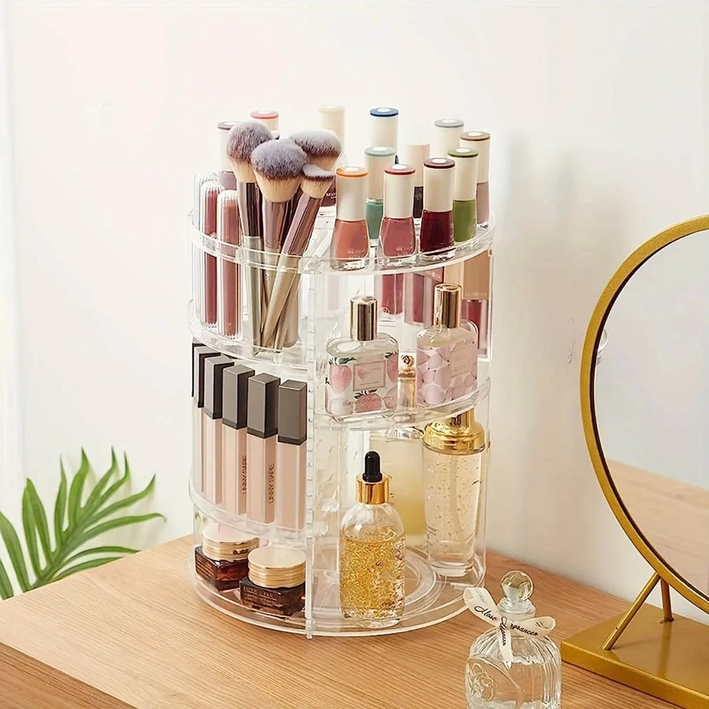 360° Rotating Makeup Organizer