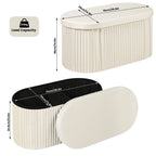 Eleganter Samtstoff-Hocker