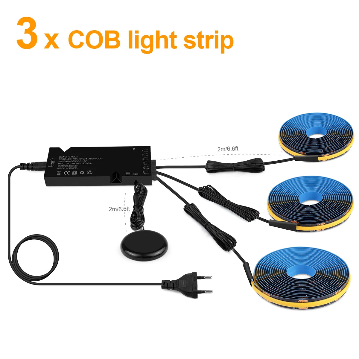 Moderne LED-Akustikpaneel mit Touch-Senso