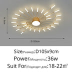 Elegante LED-Deckenleuchte