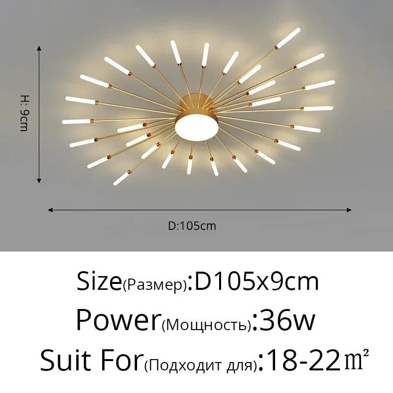 Elegante LED-Deckenleuchte