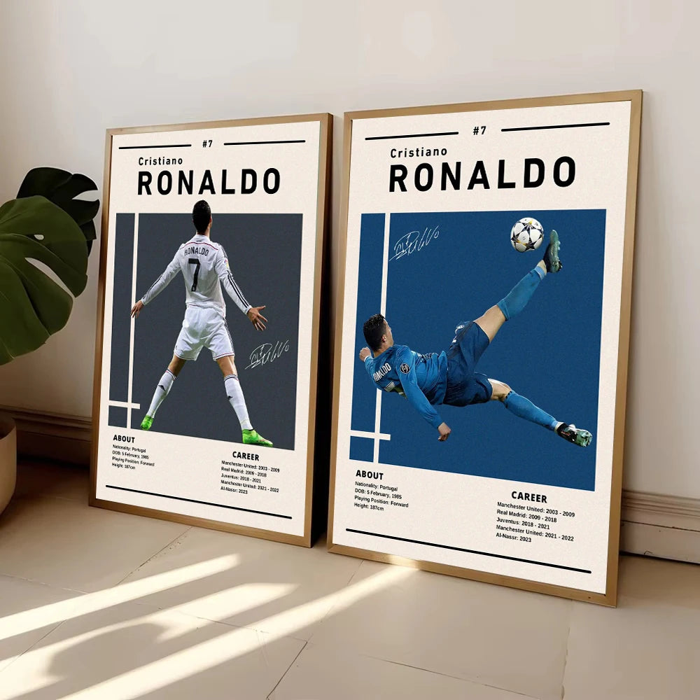Hochwertiges Ronaldo Canvas-Poster