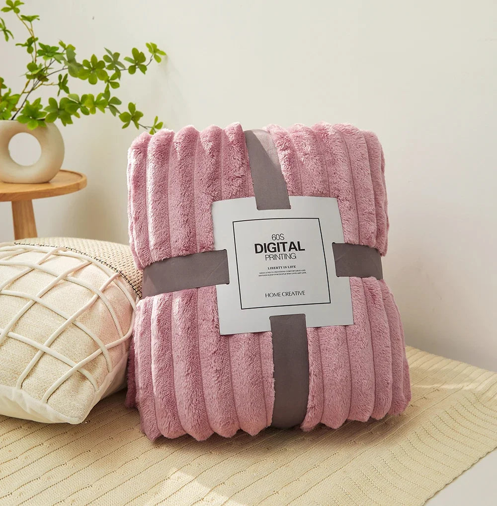 Luxuriöse Flauschige Korallen-Samt-Decke