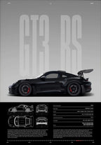 Stilvolles GT3 RS-Poster