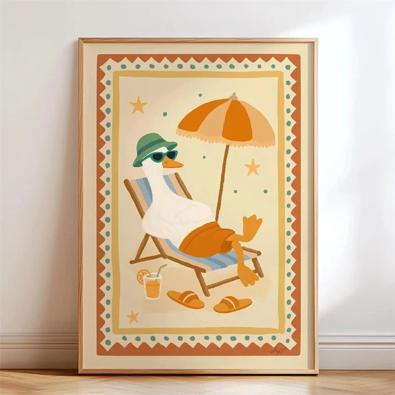 Lustiges Skateboard-Dackel Canvas Print Poster