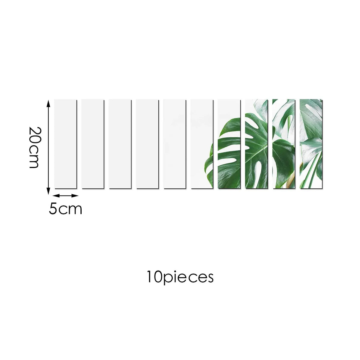 10er Set 3D Spiegelsticker