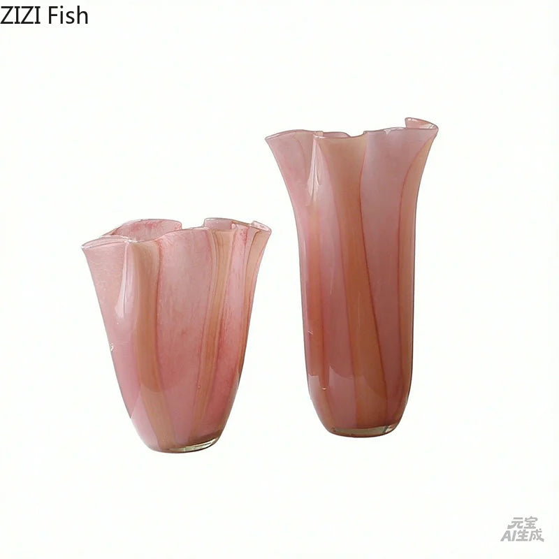 Orange Pink Gradient Glases Vase