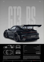 Stilvolles GT3 RS-Poster