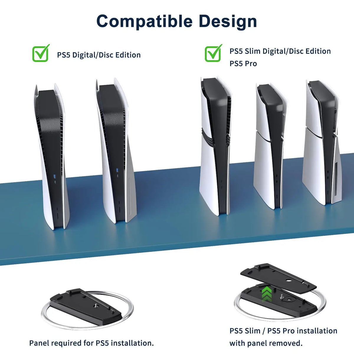 Stabiler Vertical Stand für PS5, PS5 Slim und PS5 Pro