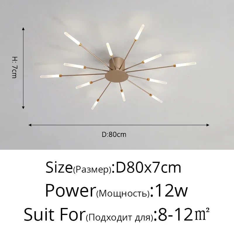 Elegante LED-Deckenleuchte
