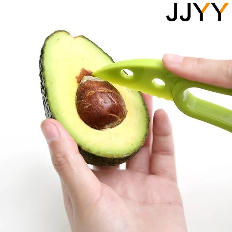 JJYY 3-in-1 Avocado-Werkzeug aus hochwertigem Kunststoff