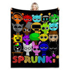 Sprunki Incredibox – Soft, fluffy plush blanket