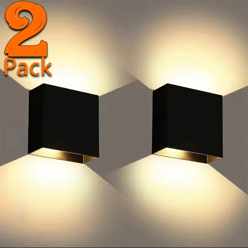 Boxförmige LED-Wandleuchte