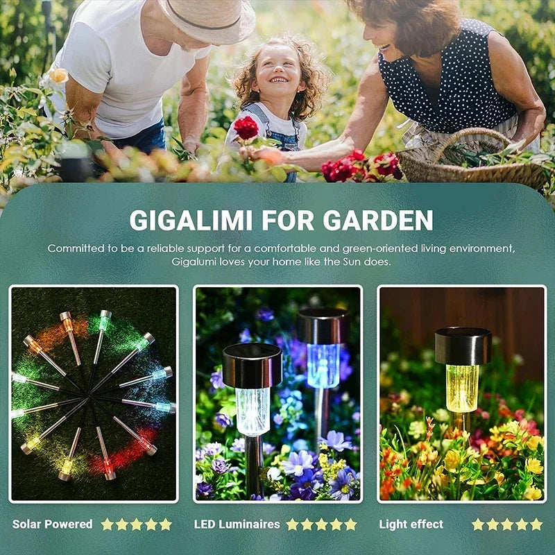 Solar-betriebene Gartenleuchten 10er Set