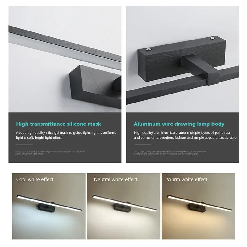 Moderne LED-Spiegelleuchte