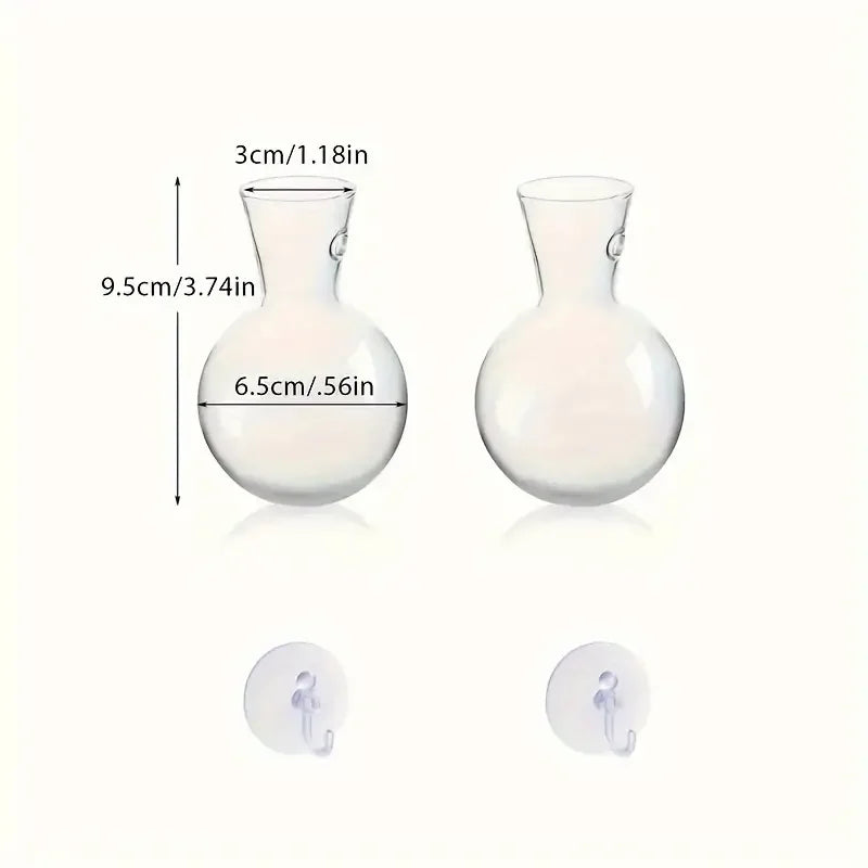Elegante hängende Vase im Halbkreis-Design