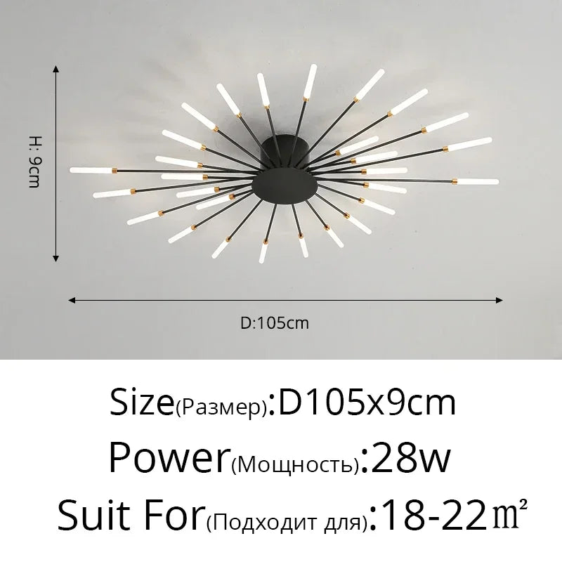 Elegante LED-Deckenleuchte