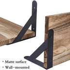 Elegante hängende Holzregale