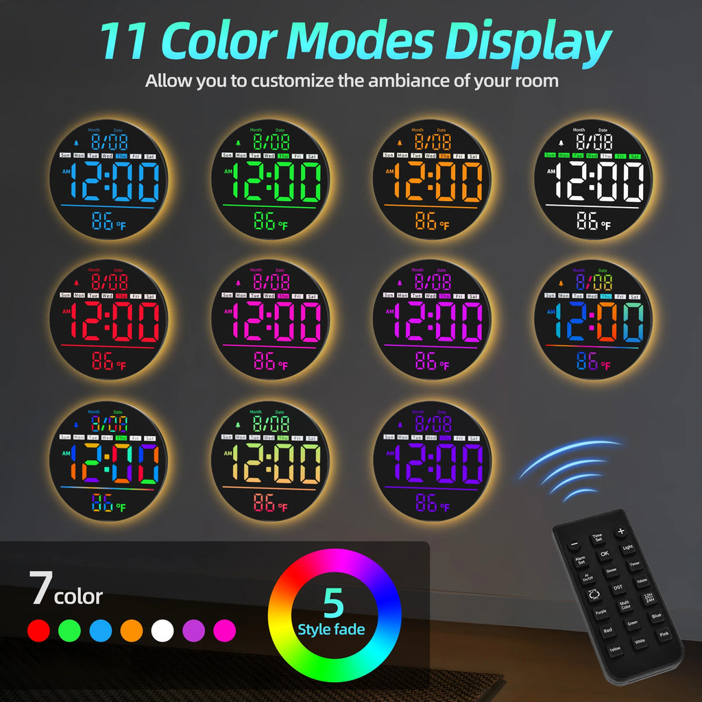 8-Zoll LED-Wanduhr