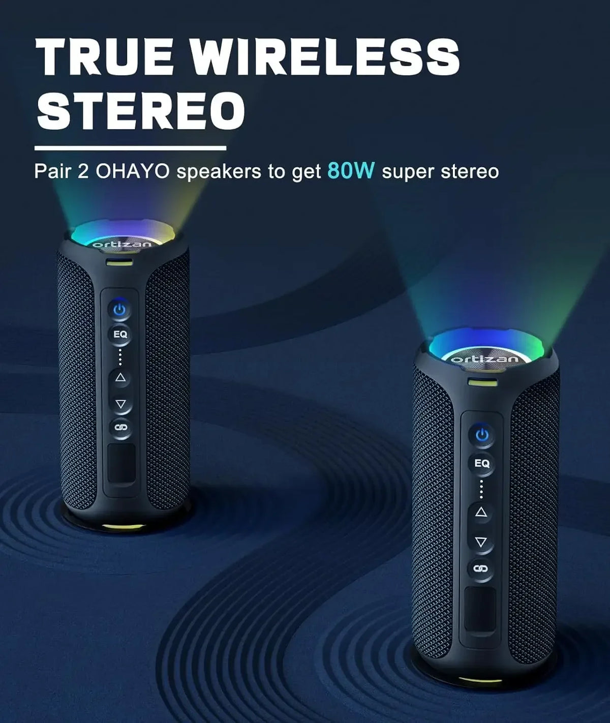 Ortizan Portable Bluetooth Speaker
