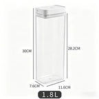 Transparenter Lagerbehälter