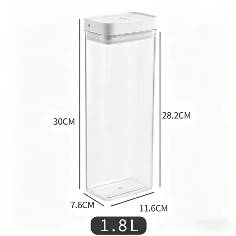 Transparenter Lagerbehälter