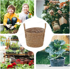 Handgefertigter Blumenkorb