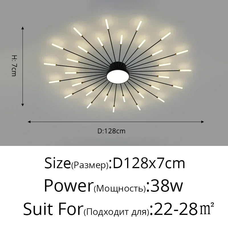 Elegante LED-Deckenleuchte