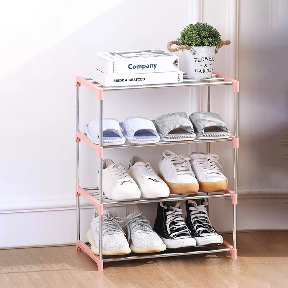 Praktisches Schuhregal mit 3-4 Ebenen