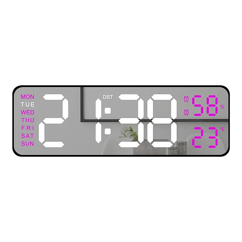9-Zoll digitale LED-Wanduhr