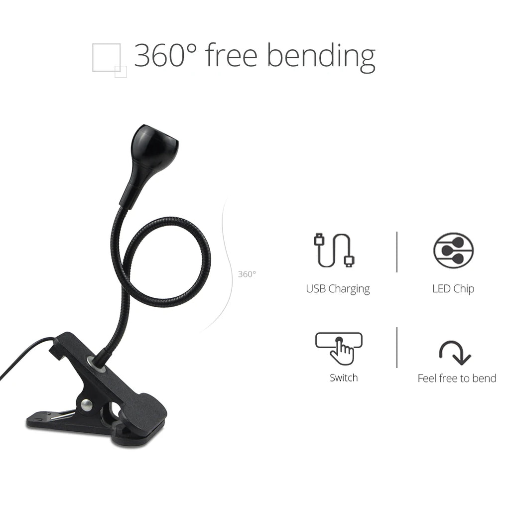 Flexible LED-Clip-Tischleuchte