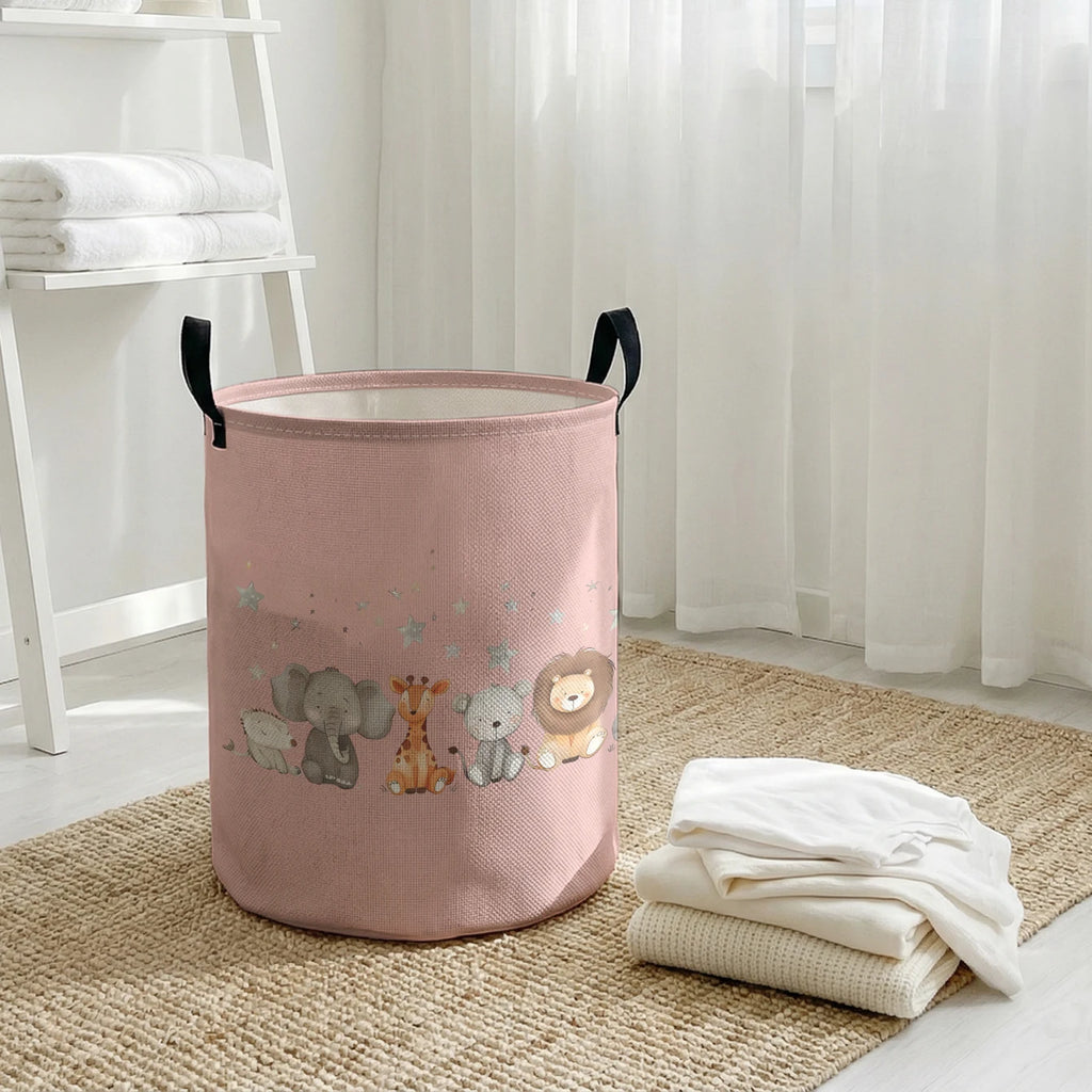 Hochwertige Wäschekorb mit tierischem Design