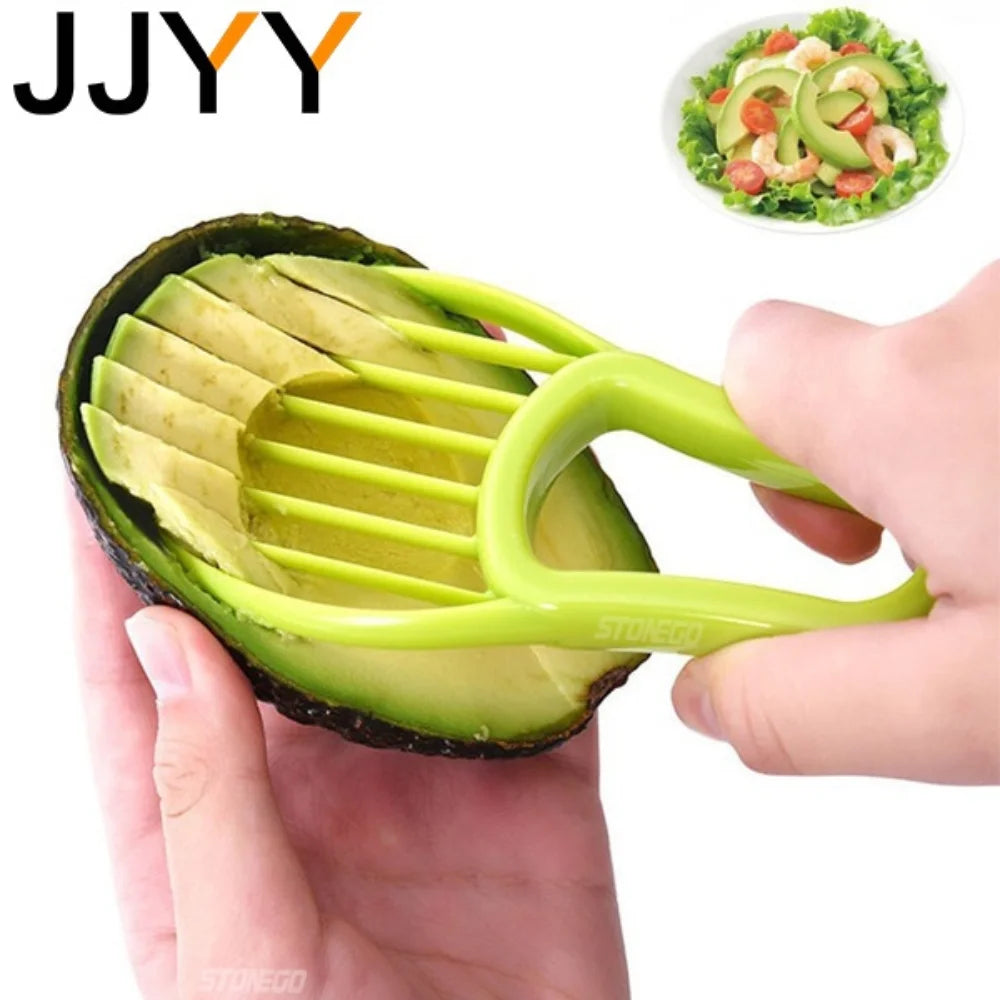 JJYY 3-in-1 Avocado-Werkzeug aus hochwertigem Kunststoff