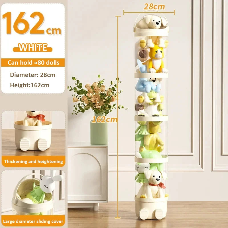 Transparente Aufbewahrungsbox für Plüschtiere und Spielzeug