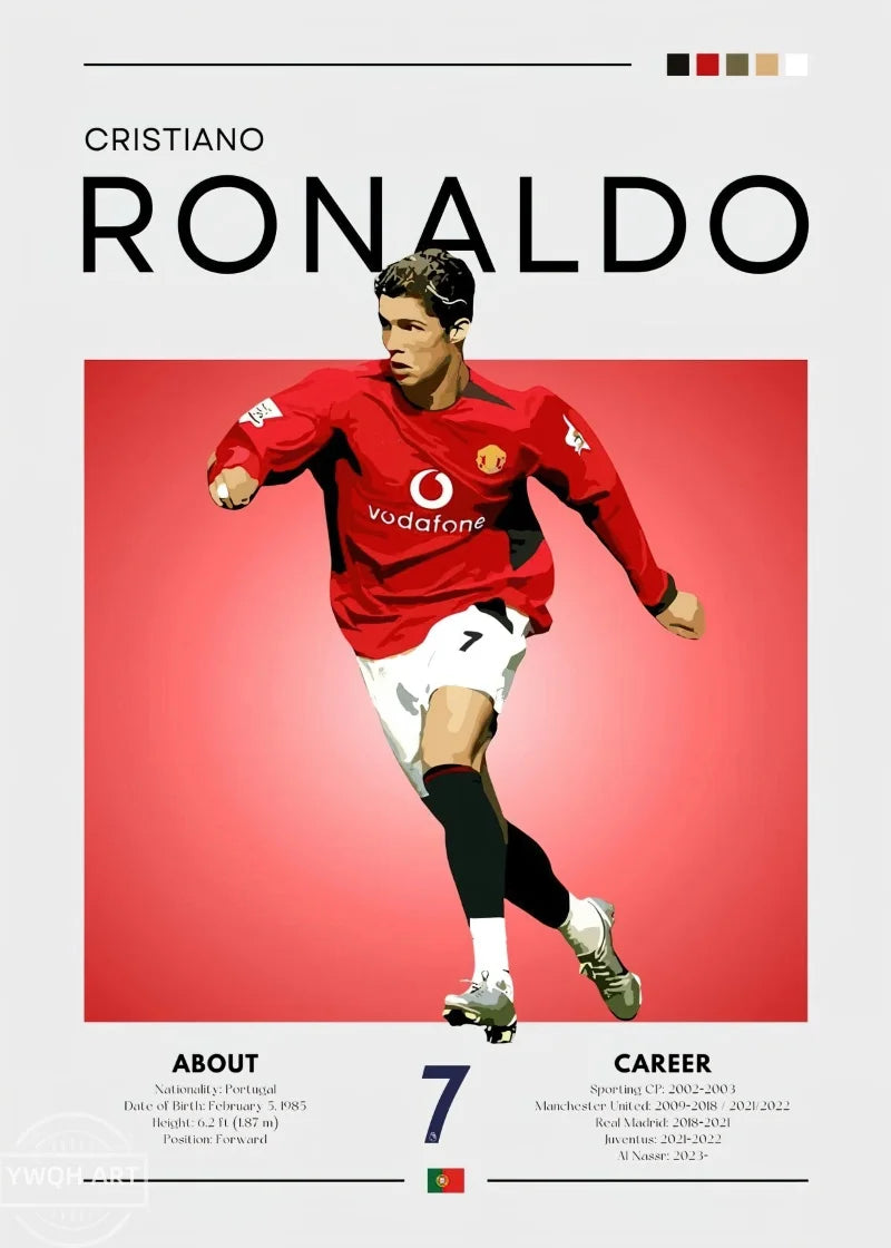 Modernes Fußball-Poster