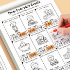 Arbeitsheft zum Uhrzeitlernen für Kinder