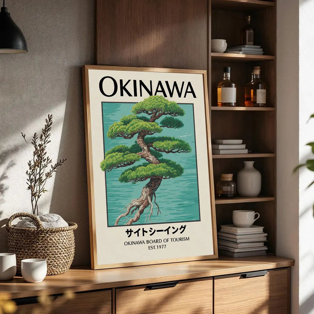 Elegantes japanisches Leinwand-Kunstdruck-Poster