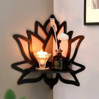 Elegantes Lotus-Wandregal