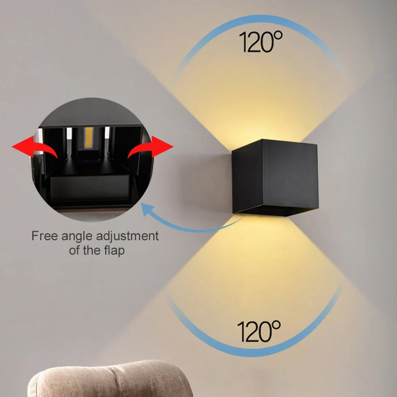 Moderne LED-Wandleuchte