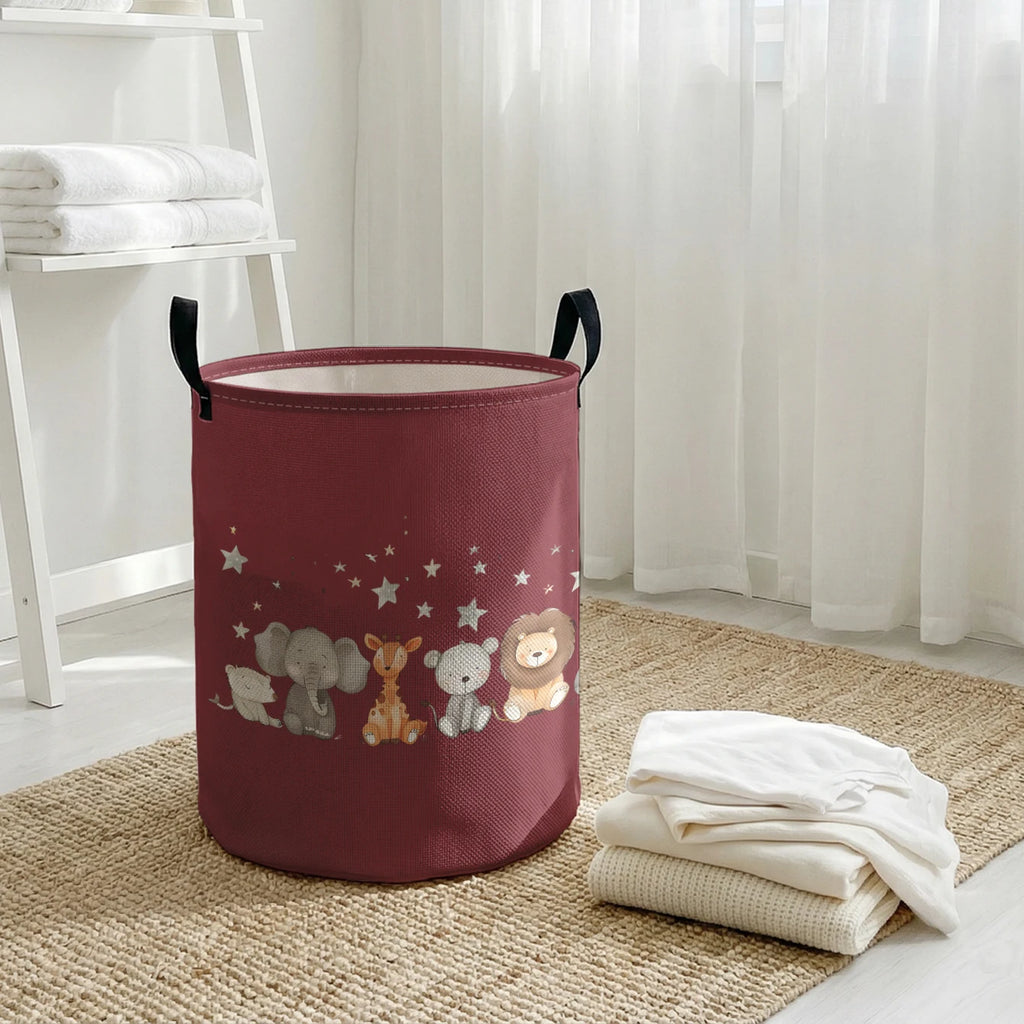 Hochwertige Wäschekorb mit tierischem Design