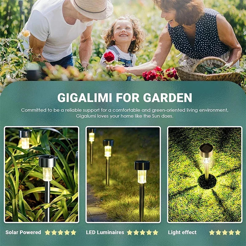 Solar-betriebene Gartenleuchten 10er Set