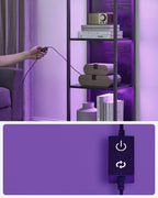 VASAGLE 6-Regal mit LED-Beleuchtung