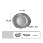Elegante Edelstahl-Dessertteller