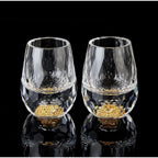 Elegantes Kristallweinglas-Set