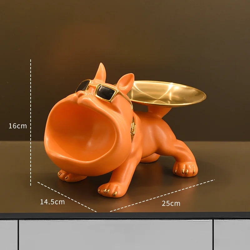 Charmante Resin-Hundestatue