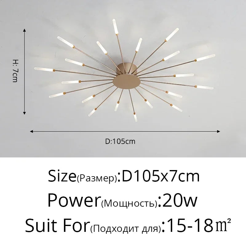 Elegante LED-Deckenleuchte