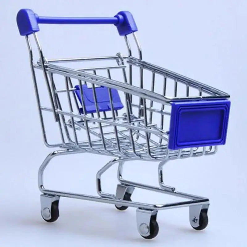 Dekorative Mini-Einkaufswagen aus Eisen